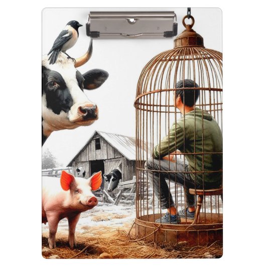 Landbouwdieren Klembord (Voorkant)