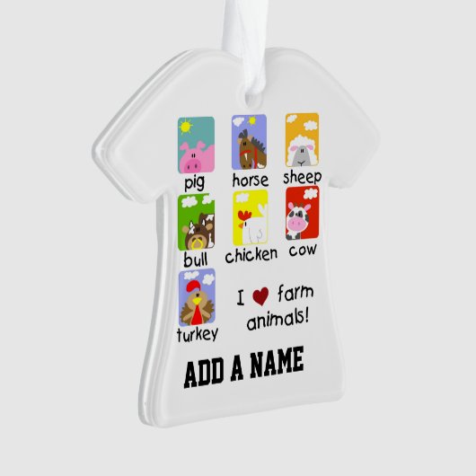 Landbouwdieren Ornament (voorkant)