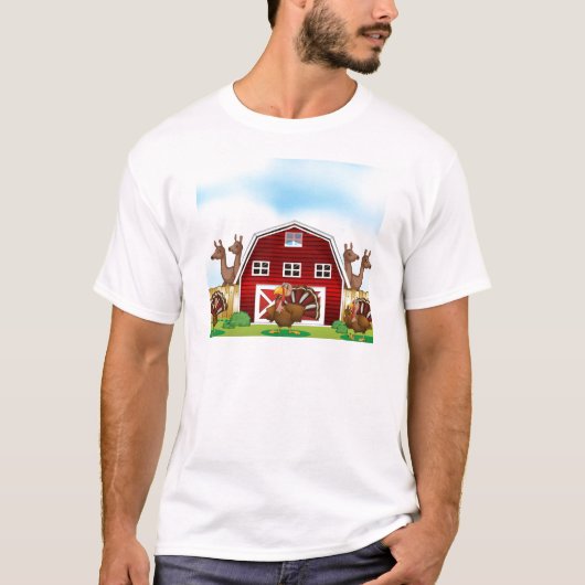 Landbouwdieren T-shirt (Voorkant)