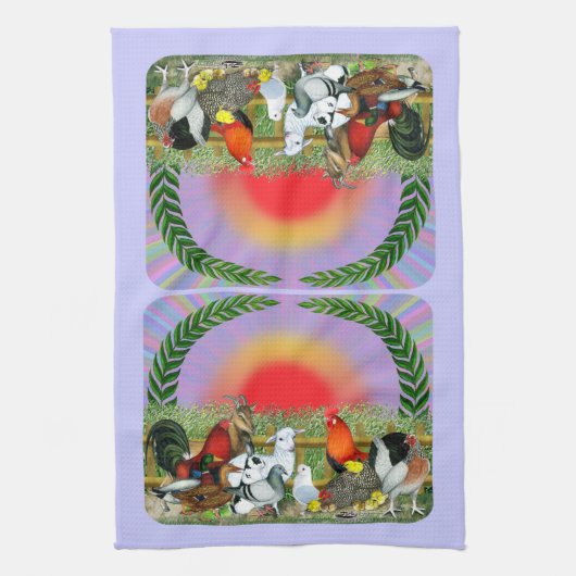 Landbouwdieren Theedoek (Verticaal)