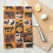 Landbouwdieren Theedoek (Quarter Fold)