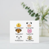 Landbouwdiergeluiden Briefkaart (Staand voorkant)