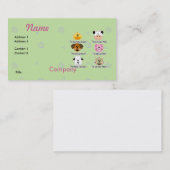 Landbouwdiergeluiden Visitekaartje (Voorkant / Achterkant)