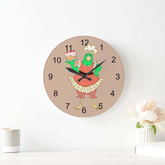 Landbouwelkuikens met ronde wand grote klok (Huis)