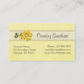 Landbouwerij Gele Buttonnen en Bloem Visitekaartje (Achterkant)