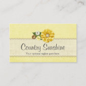 Landbouwerij Gele Buttonnen en Bloem Visitekaartje (Voorkant)