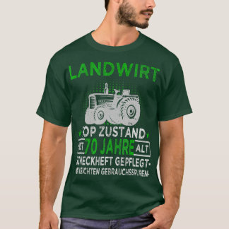 Landbouwers 70th Birthday Agriculture Tractor Driv T-shirt