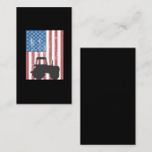 Landbouwers Amerikaanse vlagpatriottische boer Visitekaartje (Voorkant / Achterkant)