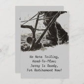 Landbouwers Boerderij van ploegen Kaart (Voorkant / Achterkant)