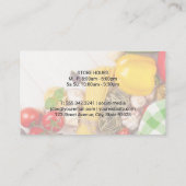 Landbouwers brengen Visitekaartje van verse produc (Achterkant)