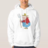 Landbouwers die een vork dragen hoodie (Voorkant)
