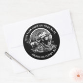 Landbouwers die eigenaar zijn van het Boerderij va Ronde Sticker (Envelop)