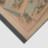 Landbouwers die gereedschap volgen Ephemera-ontkop Tissuepapier (Detail)