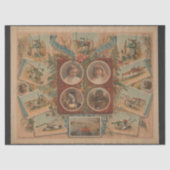 Landbouwers die gereedschap volgen Ephemera-ontkop Tissuepapier (Voorkant)