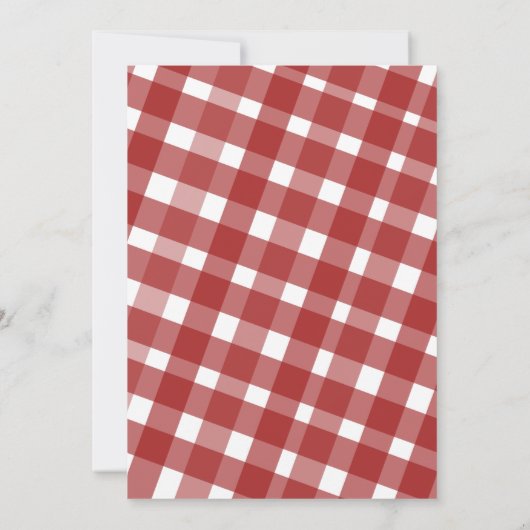 Landbouwers die groenten en fruit op de markt bren kaart (Achterkant)