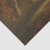 Landbouwers die in een veld met paarden en ploegen tissuepapier (Detail)