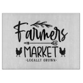 Landbouwers die lokaal worden geteeld snijplank (Voorkant)