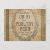 Landbouwers die melkvee als veevoer gebruiken briefkaart (Voorkant)