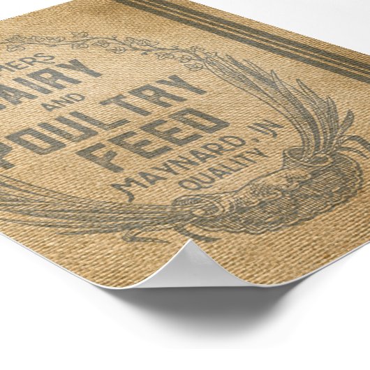 Landbouwers die melkvee als veevoer gebruiken poster (Hoek)