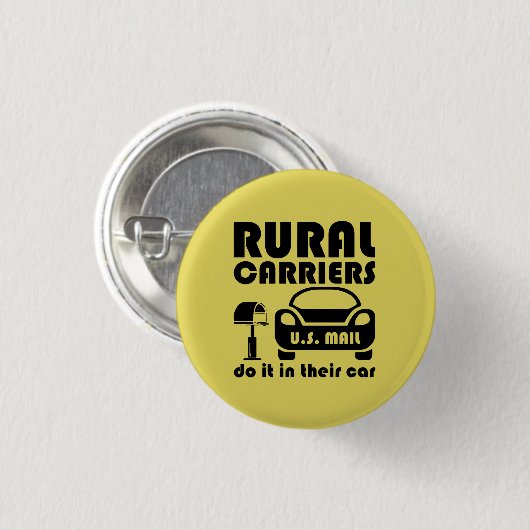 Landbouwers doen dat in hun auto ronde button 3,2 cm (Voorkant /achterkant)