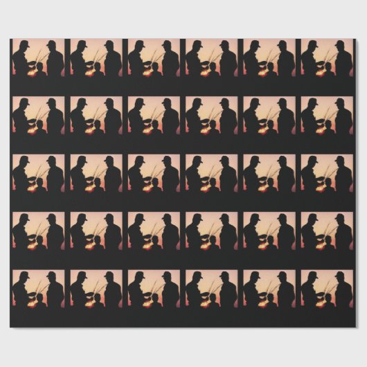 Landbouwers en zonnebanken cadeaupapier (Vlak)