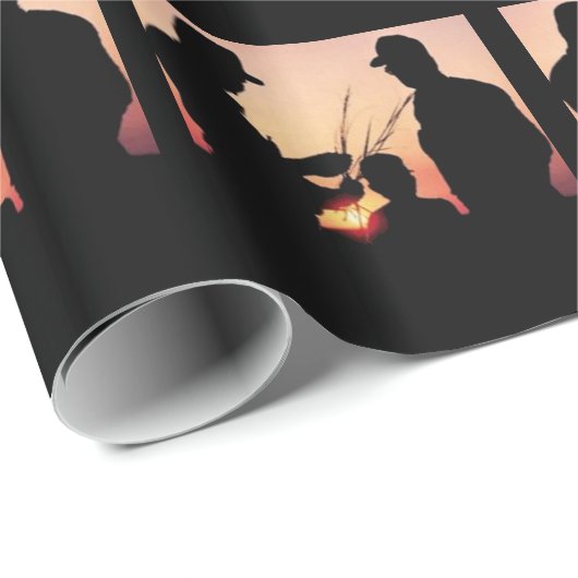 Landbouwers en zonnebanken cadeaupapier (Rol Hoek)