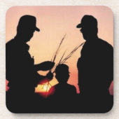 Landbouwers en zonnebanken drankjes onderzetter (Voorkant)