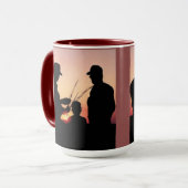 Landbouwers en zonnebanken mok (Voorkant links)