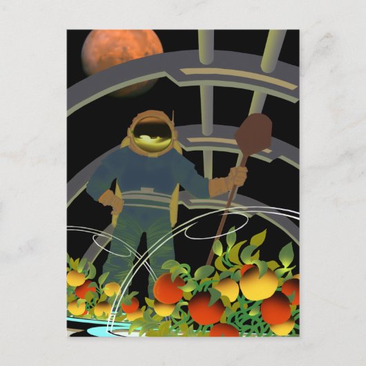 "Landbouwers Gezochte" Mars-werving Briefkaart (Voorkant)