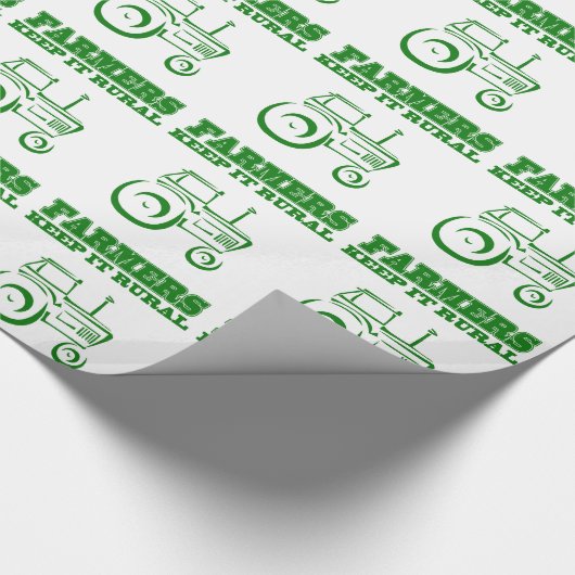 Landbouwers houden IT-papier voor rioolverwerking Cadeaupapier (Hoek)