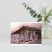 Landbouwers hut briefkaart (Staand voorkant)