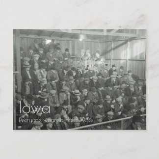 Landbouwers in de galerij briefkaart