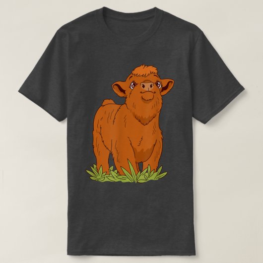 Landbouwers Longhorn Koe boerenbedrijf T-shirt (Design voorkant)