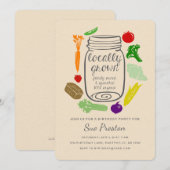 Landbouwers Market Birthday Invitation Kaart (Voorkant / Achterkant)