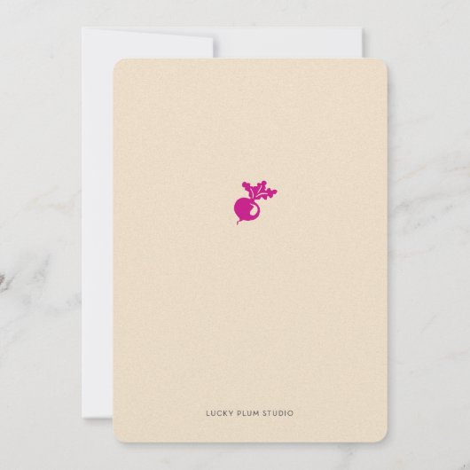 Landbouwers Market Birthday Invitation Kaart (Achterkant)