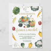 Landbouwers Market Birthday Invitation Kaart (Voorkant)