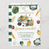 Landbouwers Market Birthday Invitation Kaart (Voorkant / Achterkant)