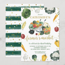 Landbouwers Market Birthday Invitation