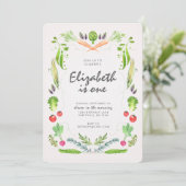 Landbouwers Market Birthday Invitation Kaart (Staand voorkant)