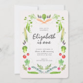 Landbouwers Market Birthday Invitation Kaart (Voorkant)