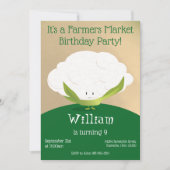 Landbouwers Market Birthday Invitation Kaart (Voorkant)