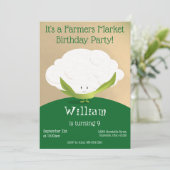 Landbouwers Market Birthday Invitation Kaart (Staand voorkant)