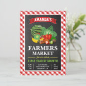 Landbouwers Market Birthday Party Kaart (Staand voorkant)