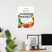 Landbouwers Market Birthday Party Welcome Sign Poster (Thuiskantoor)