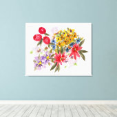 Landbouwers Market Bouquet 1 Canvas Afdruk (Insitu (Houten vloer))