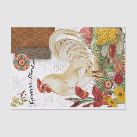 Landbouwers Market Chicken Tissuepapier (Voorkant)