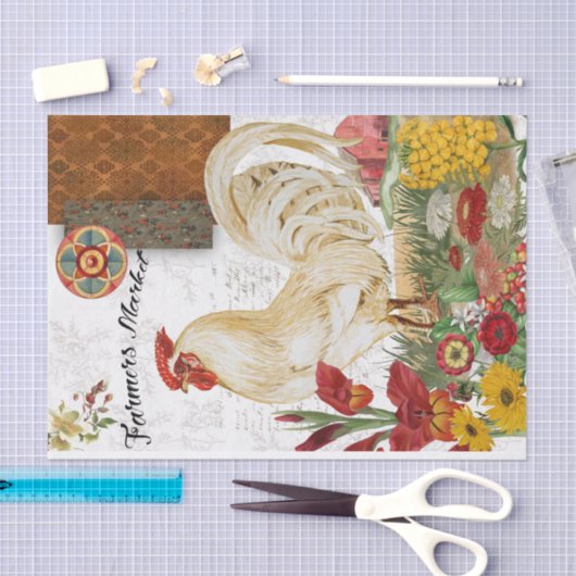 Landbouwers Market Chicken Tissuepapier (Craft)