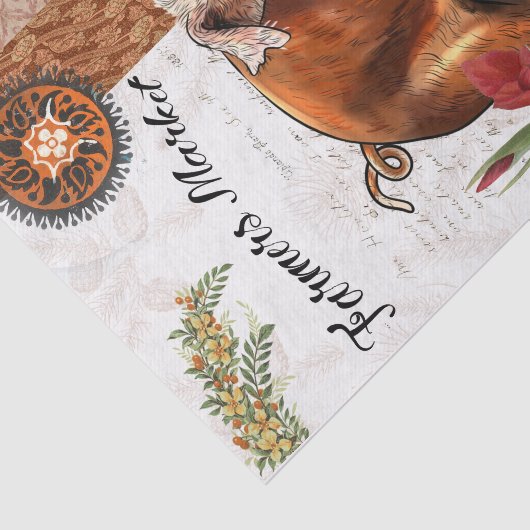 Landbouwers Market Pig Tissuepapier (Detail)