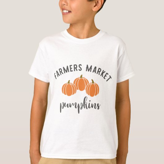 Landbouwers Market Pumpkins T-Shirt (Voorkant)