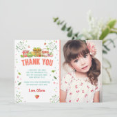 Landbouwers Markt aardbei Hartelijk dank! Bedankkaart (Staand voorkant)